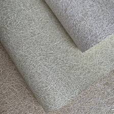 Giấy dán tường thường, vân sợi nổi, màu xám (cận cảnh sản phẩm)