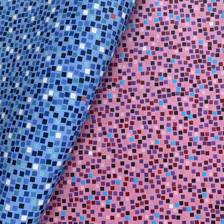 Giấy dán tường thường, mosaic, màu xanh dương (cận cảnh sản phẩm)