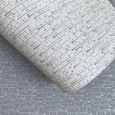 Giấy dán tường thường, kẻ ô, gạch, màu xám (cận cảnh sản phẩm)