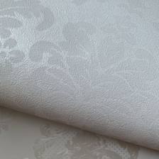 Giấy dán tường thường, hoa văn cổ điển, màu trắng (cận cảnh sản phẩm)