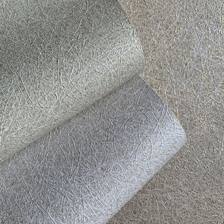 Giấy dán tường thường, vân sợi nổi, màu xám (cận cảnh sản phẩm)