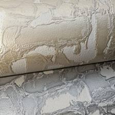 Giấy dán tường thường, vân nứt, màu kem (cận cảnh sản phẩm)