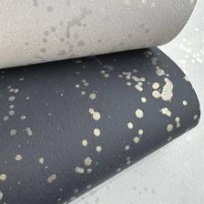 Giấy dán tường thường, chấm lấp lánh, màu xám (cận cảnh sản phẩm)