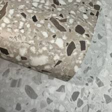 Giấy dán tường thường, terrazzo, màu xám (cận cảnh sản phẩm)