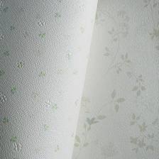 Giấy dán tường thường, hoa nhí, màu trắng (cận cảnh sản phẩm)