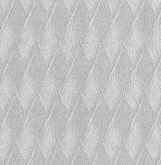 vải dán tường WXE5382 Hình học Glimmer Waves xám nhạt